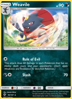 Weavile 86/147