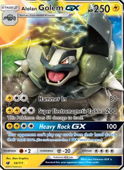Alolan Golem GX 34/111