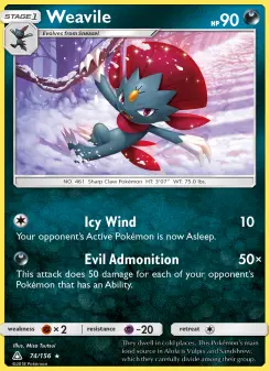 Weavile 74/156
