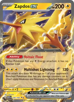 Zapdos ex 145/165